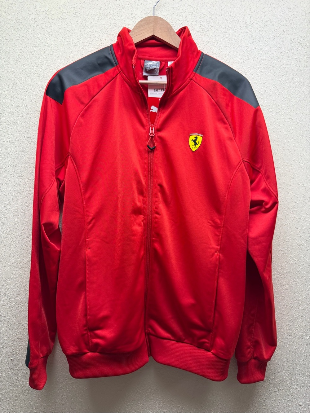 Puma Red and Black Men's Bomber Jacket
